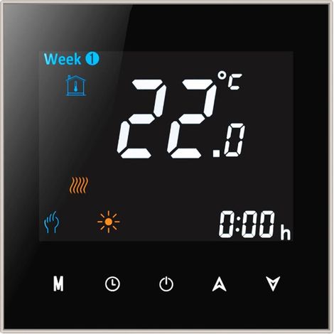 Termostato WiFi Beca BHT-2000GCLW  Nero