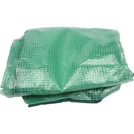 Bâche de serre en polyéthylène - 180 x 90 x 90 cm - Vert - Film de rechange avec fermeture éclair - Pour tomates, fleurs, balcon - Protection hivernale (1/5)