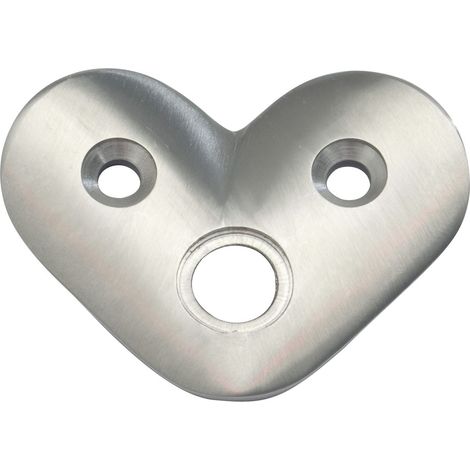 CROSO Eckmontageplatte für Rohr ø 42,4 x 2,0 mm, Edelstahl V2A