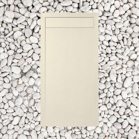 Piatto Doccia 70X110 cm Con Griglia In Marmo Vulcano Line Slim Bianco In Resina e Marmo Con Piletta In Omaggio - FRASCIO