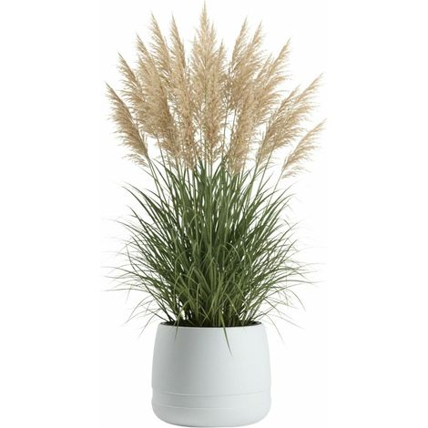 LUNA VASE Blumentopf weiß 34,8 cm