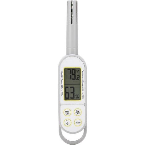 Digitales Trocken- und Feuchtethermometer für Innenräume, Handhygrometer mit Batterie