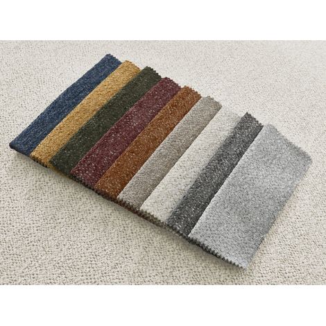 BOBOCHIC - Canapé droit fixe 4 places VOLTAIRE assise profonde tissu chiné   Blanc (1/5)