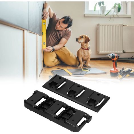 Dieses Set beinhaltet einen dreifachen Batteriehalter und eine dreifache Werkzeugbasis, geeignet für DeWay/Miwochi 14,4V/18V/20V/60V Elektrowerkzeuge und Akkus. (1/5)