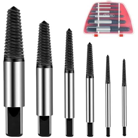 Lot de 6 extracteurs de vis, pour enlever les vis endommagées (1/5)