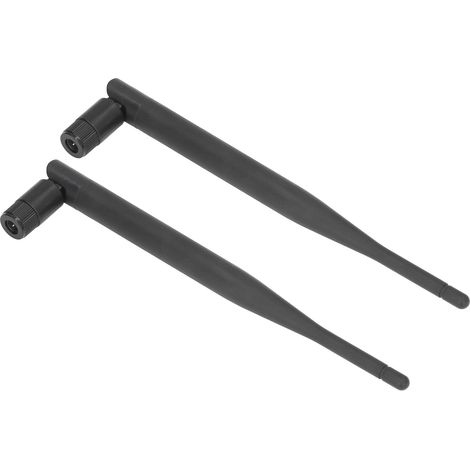 Lot de 2 antennes omni 4G LTE 2G 3G GSM GPRS bande large 5 dBi haut gain pliable SMA mâle 700-2700 MHz pour IoT domotique (1/5)