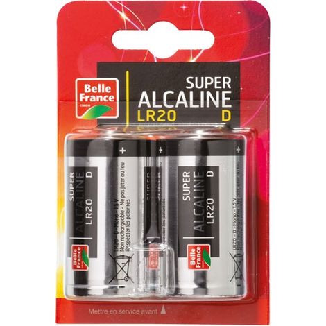 Super Alcaline Batterie LR20 D x 2 Bf Blister - Diapar Distribution Alimentaire Parisienne