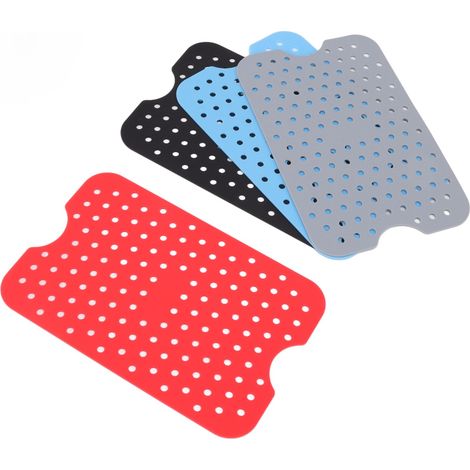 Lot de 2 paniers en silicone réutilisables pour friteuse à air, doublures de cuisson compatibles avec double panier (1/5)