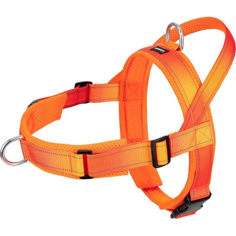 Harnais pour Chien Anti-Traction Réglable - Rembourrage Confortable et Bandes Réfléchissantes pour Sécurité Nocturne