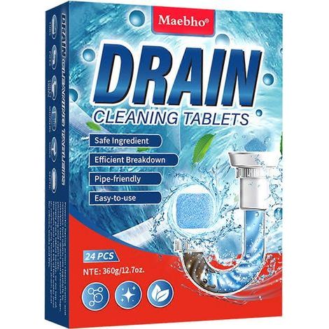 Déboucheur de canalisations à action rapide, comprimés nettoyants pour éviers de cuisine, nettoyant multi-usages pour toilettes (1/5)
