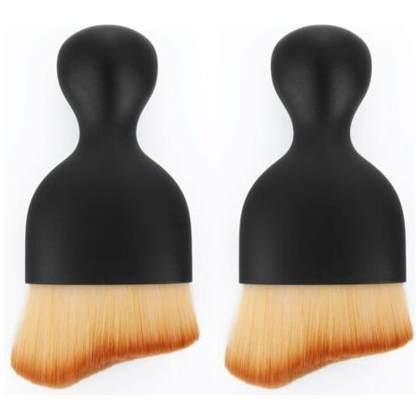 2pcs Pinceaux Nettoyage Voiture, Brosse à Détails Automatiques, Automatique de Voiture Détail Brosse pour Moteur/Tableau de Bord/Bouches Daération/Intérieur (1/5)