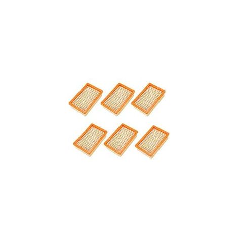 Lot de 6 Filtres pour Aspirateur Karcher MV4 MV5 MV6 WD4 WD5 WD6, PièCes de Rechange Filtre HéPatique (1/5)
