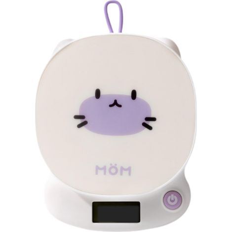 Balance de cuisine - 5 kg max, précision 0,1 g, jolis motifs d'animaux pour la pâtisserie, la cuisine et le café (Chat blanc)-AquaForge (1/5)