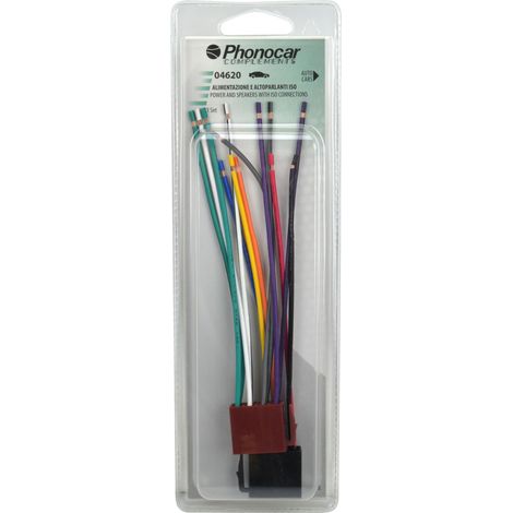 PHONOCAR - Faisceau autoradio iso fils nus - 925848 - Ce produit de marque PHONOCAR est neuf. (1/2)
