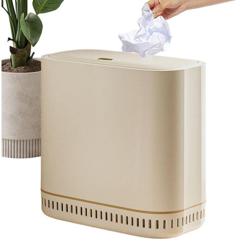 trash can with lid covered waste bin with snap on lid vacuum