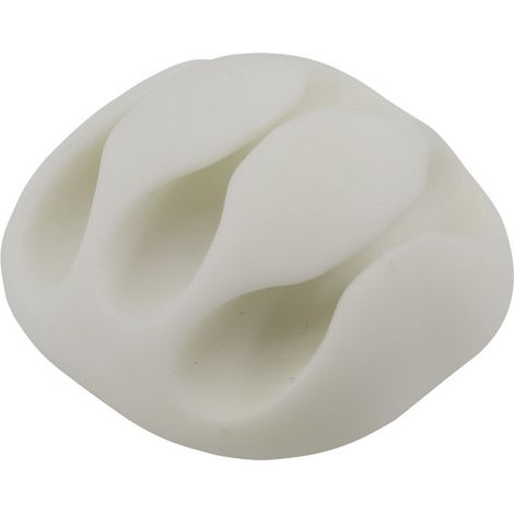 TRU COMPONENTS Kabelhalter selbstklebend TC-6646584 Bündel-Ø-Bereich 8 mm (max) Grau 1 St.