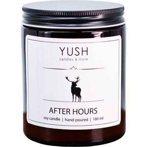 Candela profumata al gelsomino, alloro e pompelmo - yush - 180 ml (1/3)
