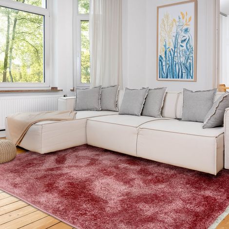 ASTRA Tapis « Stevie » rose 80 x 150 cm poils courts moelleux (1/5)