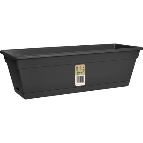 Méditerraran Balcony Trough 40cm anthracite