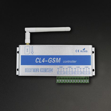 Interruptor inteligente inalámbrico GSM de 4 canales para teléfono móvil, relé y control por SMS, control remoto para bomba. (1/5)