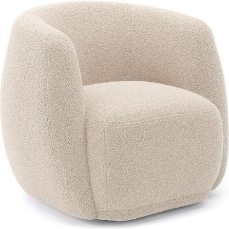 Clay Indoor Tub Chair - Sherpa - L79.5 x W82 x H72 cm - Cotton - Flat Pack