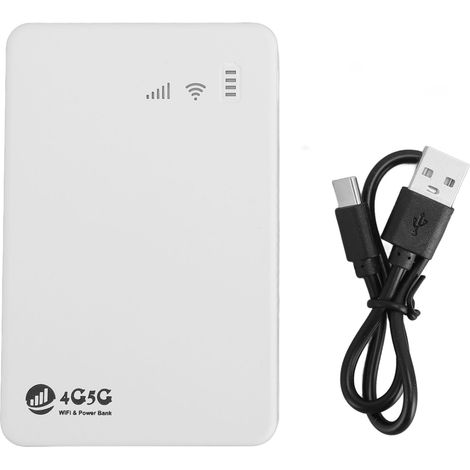 4G LTE Mobile WiFi Hotspot débloqué 300Mbps 4G LTE Routeur avec support de la fente de carte SIM 10 périphériques 10000MAh WiFi Modem Routeur (1/5)