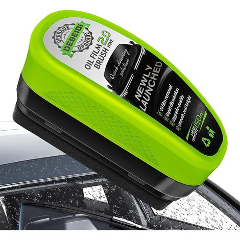 Automotive Oil Film Cleaning Brush, 150 ML Nettoyant pour Vitres de Voiture, Brosse Nettoyage Pare Brise pour Plus De Clarté Et De Visibilité, Pour Pare-brise, Rétroviseurs