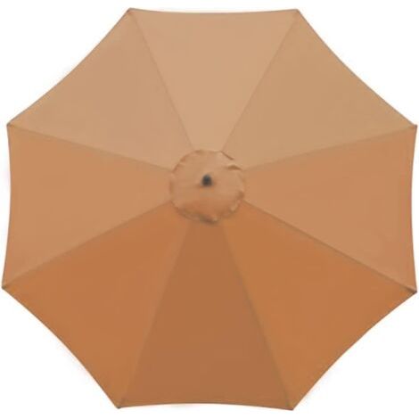 Ersatzbezug für Sonnenschirm, 8 Streben, 3 m, wasserdicht, UV-beständig, Ersatzstoff, khaki (1/4)