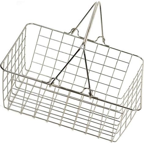 Panier de Courses, Organiseur de supermarché, Portable, Ergonomique, Multifonction, avec poignée, pour légumes, Garage, Salle de Bain (1/5)