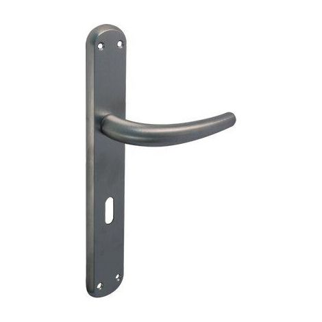 MANIGLIA TORINO CROMO FORO PATENT - ZAMA CROMO SATINATA+Q8 I.MM 90 CF=PZ 2- 1 confezioni