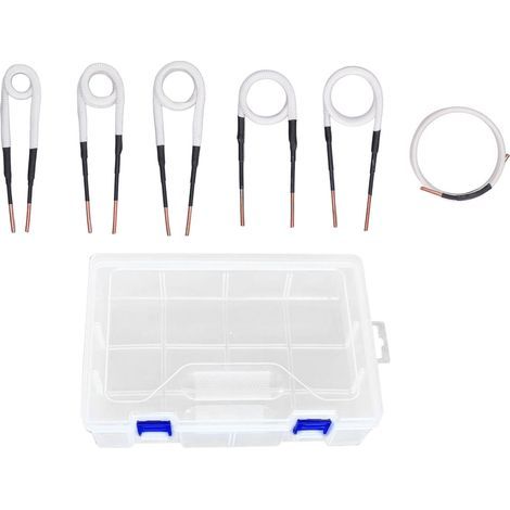 Induktionsheizspulen-Set, 6-teilig, 3 mm Messingkern, 20 25 30 35 40 mm, freiformbare Drähte (1/5)