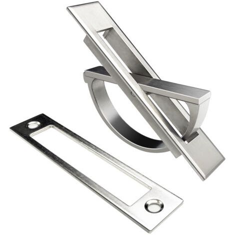 BUNTHAUS Versenkter Türgriff, Tatami, praktische Zinklegierung, versteckte Griffe, verdeckter versenkter Bodenknopf für Schublade, Kleiderschrank, Unterschrank (1/5)