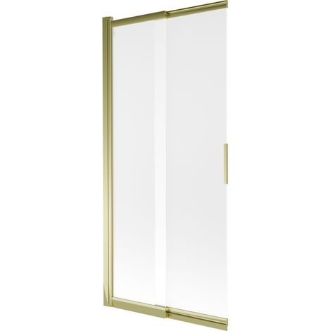 Mexen Fox paravento doccia scorrevole a 2 ante 85 x 150 cm, brina, dorato - 891-085-002-50-30 (1/5)