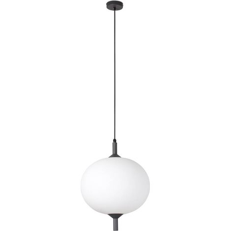SAIGON Lampe suspension grise/blanche mat R45 cone cap 71579C-04 (1/4)