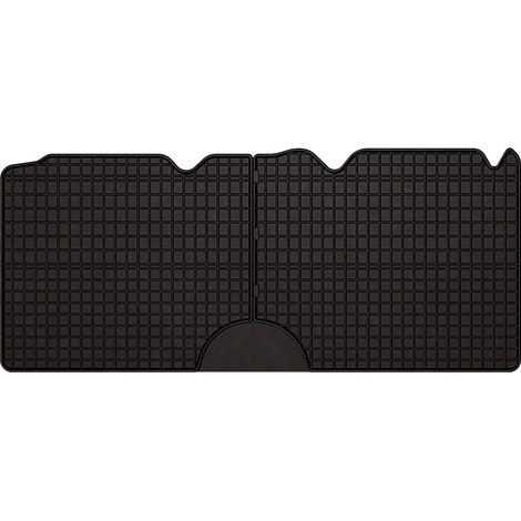 Alfombrillas de goma para coche: Renault Espace IV monovolumen, tercera fila (2002-2014) - negras, a medida (1/5)