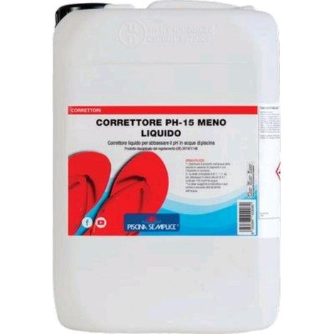 Regolatore Ph Meno 15% Per Piscina Lapi Liquido Lt 10 - 1 Pz (1/4)