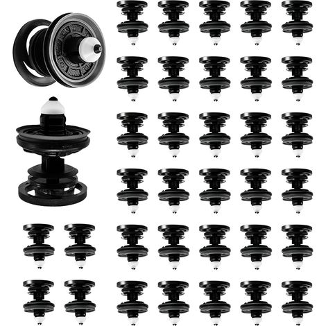 60PCS Agrafe Panneau de Porte, Clips de Fixation Voiture, Lot 7L6868243 en Plastique avec Joint, Rivets 8 mm pour Garniture Intérieure, Portières, Pare-Chocs, Capot et Carrosserie (1/5)