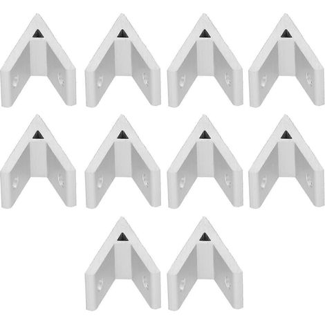 10 équerres d'angle en aluminium pour profilés industriels 2030404550603030–45° (1/4)
