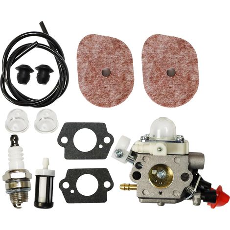 Kit de Carburateur C1M-S267A Filtre à air pour Stihl FS40 FS40C FS50 FS50C FS50R HT56 HT56C KM56 KM56C KN56 FS56 FS56C FS70 FS70C FC56 FC70 FC70C Trimmer 4144120 0603 41441200608 Débroussailleuse