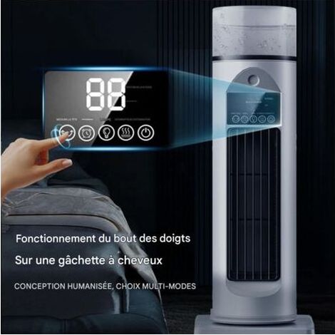 Turmventilator, oszillierender Säulenventilator fürs Schlafzimmer – Oszillierender Kühlventilator mit 120-Grad-Drehung für Schlafzimmer und Zimmer (1/5)