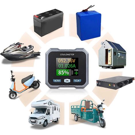Batteriemessgerät und Voltmeter für elektrische Zweiräder, C--