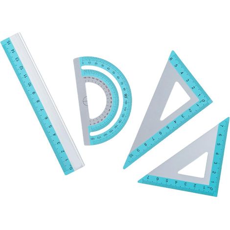 Ensemble de 4 règles en aluminium avec graduations précises (1/5)