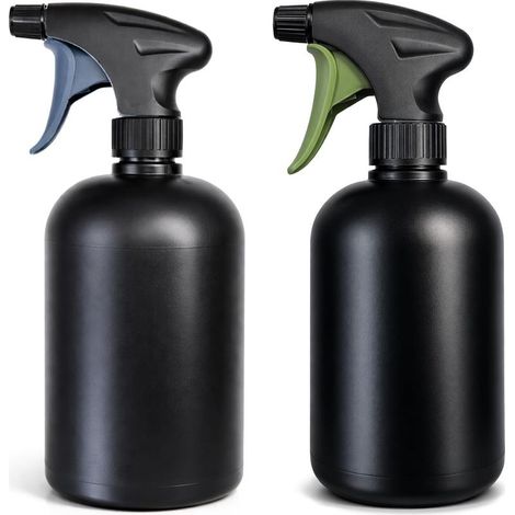 x 750ml Pflanzensprüher – Sprühflaschen zum Bewässern von Blumen und Grünpflanzen – Wassersprüher zum Vernebeln [verschiedene Modelle] (2 Stück 0,75 L schwarz) (1/5)