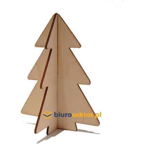 Les décorations de sapin de Noël en bois naturel créent une ambiance magique