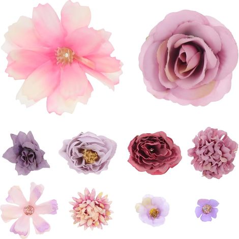 20 Pièces de Petites Fleurs Artificielles Pourpre Usage Multiple en Polyester pour Décoration Maison pour Chambres D'garçon et Filles et Fêtes (1/5)