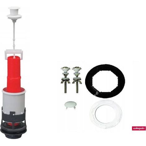 Valve de vidange de toilette, barre de traction compacte + jeu de vis (1/3)