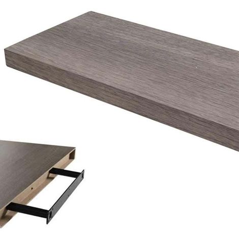 Mensola Parete Rettangolare Scaffale 40x25x4cm Libreria Legno MDF Olmo
