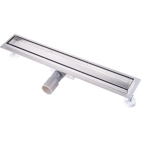 Caniveau de Douche Italienne a Carreler 100 cm Acier Inoxydable Extra Plat Siphon de sol Douche Italienne pour Salle de Bain (1/5)