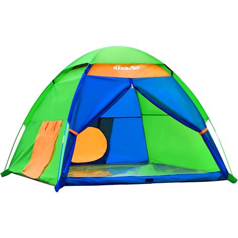 Kids Tent for Indoor Outdoor Play 152 x 152 x 111 cm, Summer Camping Design (1/5)