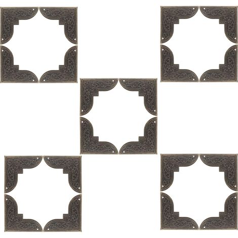 20 protège-coins décoratifs, bois, pour boîtes et menuiserie (1/5)